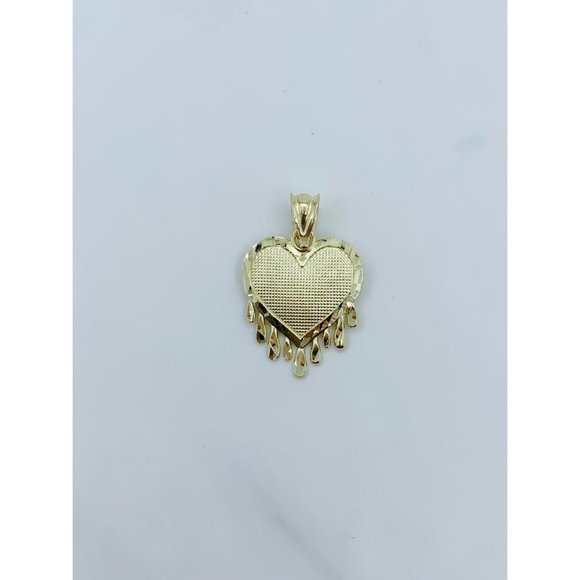 Real 10k Gold pendant heart - Dije en oro de 10K